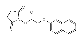 (2-萘氧基)醋酸N-羟基丁二酰亚胺酯结构式
