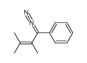 2,3-dimethyl-1-phenyl-1-diazo-2-butene Structure