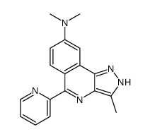N,N,3-trimethyl-5-pyridin-2-yl-2H-pyrazolo[4,3-c]isoquinolin-8-amine结构式