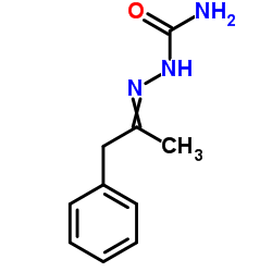 (1-phenylpropan-2-ylideneamino)urea Structure