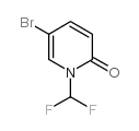 5-溴-1-(二氟甲基)吡啶-2(1H)-酮结构式