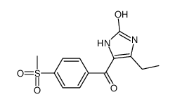 4-ethyl-5-(4-methylsulfonylbenzoyl)-1,3-dihydroimidazol-2-one Structure