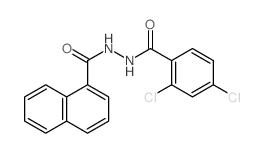 1-Naphthalenecarboxylicacid, 2-(2,4-dichlorobenzoyl)hydrazide Structure