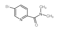 5-溴-N,N-二甲基吡啶-2-甲酰胺结构式