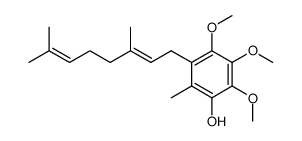 1-methyl ether of 2,3-dimethoxy-5-methyl-6-geranylhydroquinone Structure