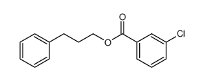 3-phenylpropyl 3-chlorobenzoate结构式