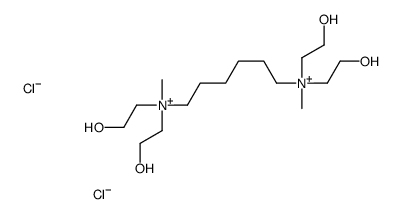 N,N'-hexane-1,6-diylbis[bis(2-hydroxyethyl)methylammonium] dichloride结构式