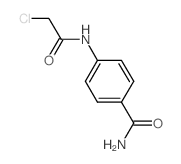 4-[(氯乙酰基)氨基]苯甲酰胺结构式