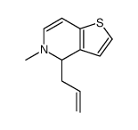 5-methyl-4-prop-2-enyl-4H-thieno[3,2-c]pyridine结构式