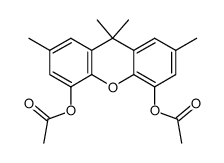 4,5-diacetoxy-2,7,9,9-tetramethylxanthen Structure