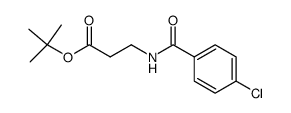 3-(4-Chloro-benzoylamino)-propionic acid tert-butyl ester结构式