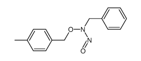 N-benzyl-O-(p-methylbenzyl)-N-nitrosohydroxylamine Structure