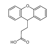 3-[(9H)-xanthen-9-yl]propionic acid结构式