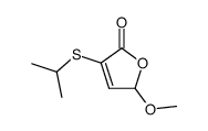 3-Isopropylthio-5-methoxyfuran-2(5H)-one Structure