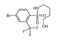 4-bromo-N-(4-hydroxybutyl)-2-(trifluoromethyl)benzenesulfonamide Structure