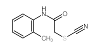 Thiocyanic acid,2-[(2-methylphenyl)amino]-2-oxoethyl ester Structure