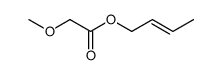 (E)-2-butenyl 2-methoxyacetate Structure