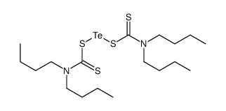 dibutylcarbamothioylsulfanyltellanyl N,N-dibutylcarbamodithioate Structure