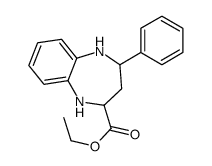 ethyl 2-phenyl-2,3,4,5-tetrahydro-1H-1,5-benzodiazepine-4-carboxylate Structure