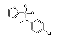 N-(4-chlorophenyl)-N-methylthiophene-2-sulfonamide结构式