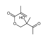 (2-hydroxy-2-methyl-3-oxobutyl) 2-methylprop-2-enoate结构式