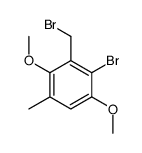 2-bromo-3-(bromomethyl)-1,4-dimethoxy-5-methylbenzene结构式