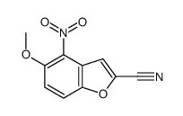 5-methoxy-4-nitro-1-benzofuran-2-carbonitrile Structure
