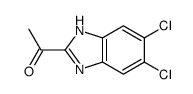 1-(5,6-Dichloro-1H-benzo[d]imidazol-2-yl)ethanone结构式