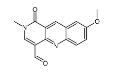8-甲氧基-2-甲基-1-氧代-1,2-二氢苯并[b]-1,6-萘啶-4-甲醛结构式