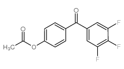 4-ACETOXY-3',4',5'-TRIFLUOROBENZOPHENONE结构式