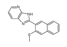 2-(3-methylsulfanylnaphthalen-2-yl)-1H-imidazo[4,5-b]pyridine结构式