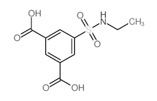 5-(ethylsulfamoyl)benzene-1,3-dicarboxylic acid结构式