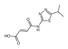 (E)-4-((5-isopropyl-1,3,4-thiadiazol-2-yl)amino)-4-oxobut-2-enoic acid Structure