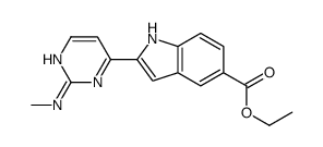 Ethyl 2-(2-(methylamino)pyrimidin-4-yl)-1H-indole-5-carboxylate Structure