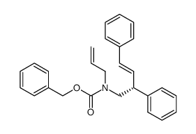 benzyl (R,E)-allyl(2,4-diphenylbut-3-en-1-yl)carbamate结构式
