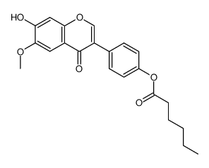 4'-O-hexanoylglycitein Structure