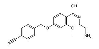 N-(2-aminoethyl)-4-[(4-cyanophenyl)methoxy]-2-methoxybenzamide结构式
