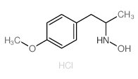dl-1-(4-Methoxyphenyl)-2-hydroxyaminopropane hydrochloride structure