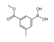 3-(甲氧羰基)-5-甲基苯基硼酸结构式