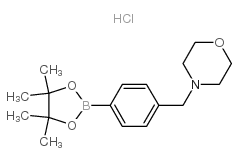 4-(4-(4,4,5,5-TETRAMETHYL-1,3,2-DIOXABOROLAN-2-YL)BENZYL)MORPHOLINE HYDROCHLORIDE structure