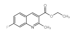 7-氟-2-甲基喹啉-3-羧酸乙酯结构式