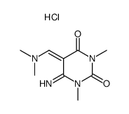 5-[(dimethylamino)methylene]dihydro-6-imino-1,3-dimethylpyrimidine-2,4(1H,3H)-dione monohydrochloride Structure