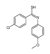 4-chloro-N-(4-methoxyphenyl)benzenecarbothioamide结构式