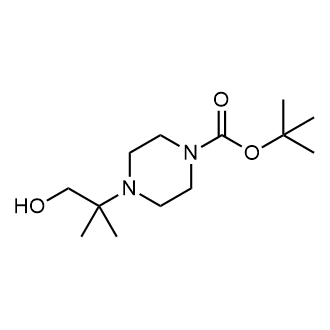 4-(1-羟基-2-甲基丙-2-基)哌嗪-1-羧酸叔丁酯结构式