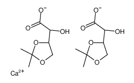 calcium,(2S)-2-[(4R)-2,2-dimethyl-1,3-dioxolan-4-yl]-2-hydroxyacetate Structure