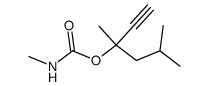 methyl-carbamic acid-(1-isobutyl-1-methyl-prop-2-ynyl ester) Structure