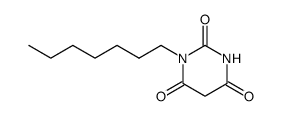 1-heptyl-barbituric acid Structure