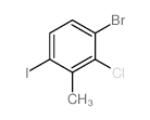 1-溴-2-氯-4-碘-3-甲基苯结构式