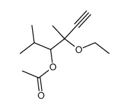 3-Aethoxy-4-acetoxy-3,5-dimethyl-hexin-(1) Structure