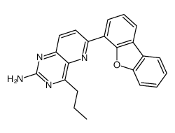 4-n-propyl-6-(dibenzo[b,d]furan-4-yl)pyrido[3,2-d]pyrimidin-2-ylamine结构式